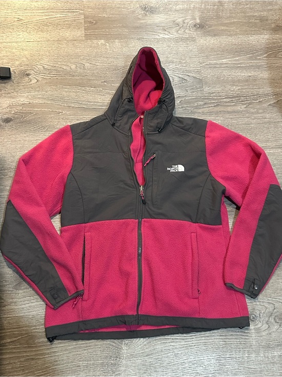 The North Face Sweaters - The North Face Fleece Hooded Jacket Fuchsia Black Women’s Size M No Size Tag